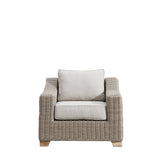 Positano Pair of Outdoor Armchairs with Footstool - Pendle Village Furniture